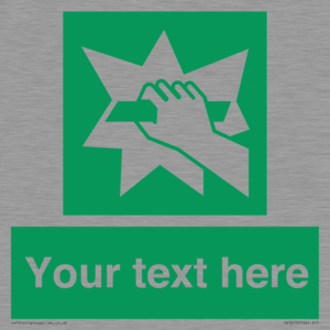 Custom Break Glass Sign